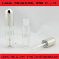 aluminum cap with transparent cosmetic lip gloss tube packaging